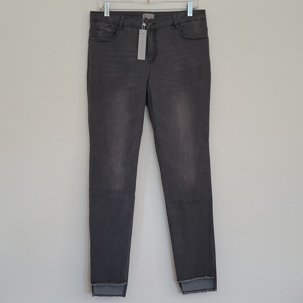 NWT Trim & Tailor Gray Skinny Jeans READ SIZE DIFFERENCE BELOW 31 X 26.5
